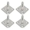 thumbnail image 2 of LAFGUR 4 Pack 304 Stainless Steel Eye Plate Rust Resistant Eye Plate Hook For Fix Ropes Steel Wires,304 Stainless Steel Eye Plate Hook,Heavy Duty Pad Eye Plate, 2 of 8