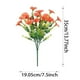 thumbnail image 2 of 4PC de flores de enredadera de simulación naranja artificiales, 2 of 5
