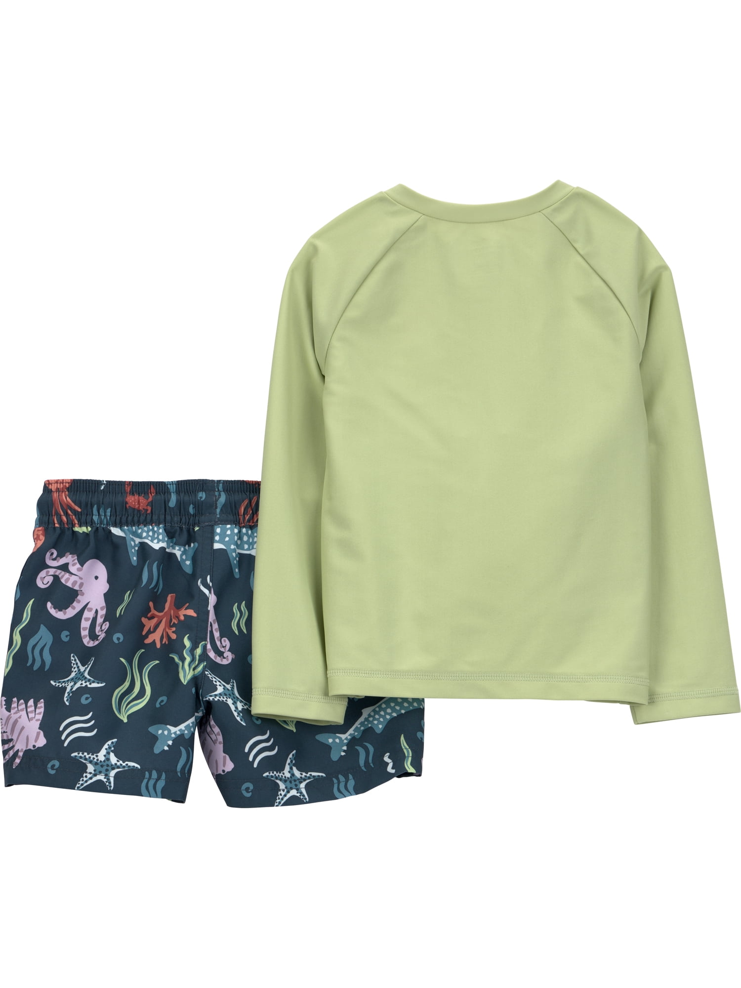 Carter's Child of Mine Toddler Boy Rash Guard Swimsuit Set, 2-Piece, Sizes 12M-5T