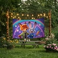 thumbnail image 5 of Zootopia party banners, suitable for birthdays, weddings, St. Patrick's Day, Easter, home and garden decorations, easy to hang, 5 of 8