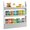 Gray, variant on YYAo Kids Book Rack Storage Bookshelf, Toy Storage Organizer Bookshelf,3-Tier Bookshelf with 2 Anti-Tipping Kits for Books and Magazines-White