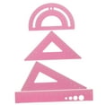 thumbnail image 6 of Math Supplies Multifunction Drawing Ruler Quilting Rulers Tools Student Pink, 6 of 8