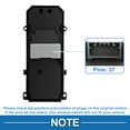 thumbnail image 4 of Interruptor de ventana eléctrica Unique Bargains No.35750TVAH01 para el lado del conductor delantero del Honda Accord 2018-2023 en negro, 4 of 7