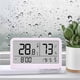 thumbnail image 1 of Reloj despertador digital con indicador de temperatura y humedad para el hogar, dormitorio, oficina, escritorio, cocina, habitación infantil, sala de estar y uso en interiores., 1 of 6