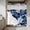 Blue, variant on Navy Blue Spring Floral No Hook Shower Curtain Waterproof,Bathroom Curtains with Snap in Liners and See Through Top Window,Summer Flowers Watercolor Botanical Hotel Bathtub Curtains Shower 72"Wx78"L