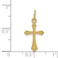 thumbnail image 2 of 14K Yellow Gold Charm Pendant 22 mm 11.5 Polished Small Cross, 2 of 3