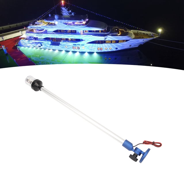 LED Boat Anchor Light 360 All Round Rotating Aluminum Alloy Base For Yachts Marine