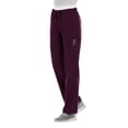 thumbnail image 4 of ELEMENTS BY ALEXANDERS UNIFORMS Women's EL9305 Half Elastic Waistband Four Way Stretch Scrub Pant Wine Large Petite, 4 of 5