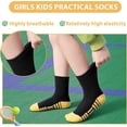 thumbnail image 2 of 12 Pairs Girls Crew Socks, Kids Athletic Socks for Toddler Girls (1-14 Years) Calf Cotton Sock School Running Sports, 2 of 7