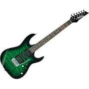 Ibanez GRX70QA Electric Guitar (Transparent Emerald Burst)