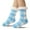 Blue, variant on LYMAYTER Women Slip Grip Socks Fashion Buffalo Plaid Fuzzy Socks Winter Non-Slip Sole Slippers Socks
