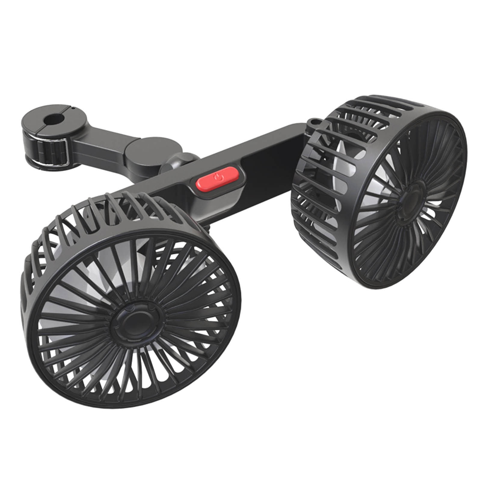 Xerdsx Car Fans,USB Electric Cooling-Fan For Backseat, Headrest 360 Degree Rotatable Dual Rear Seat Air-Fan Portable Neck Fans that Blow Cold Air