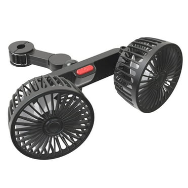 Car Fans,USB Electric Cooling-Fan For Backseat, Headrest 360 Degree Rotatable Rear Seat Air-Fan