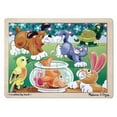 thumbnail image 2 of Melissa & Doug Pets Wooden Jigsaw Puzzle With Storage Tray (12 pcs), 2 of 2
