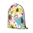 thumbnail image 2 of XMXT Unisex Drawstring Backpack for Women Men, Colorful Cartoon Elephant Waterproof Gym Bag String Bags for Shopping Sport Travel, m, 2 of 8