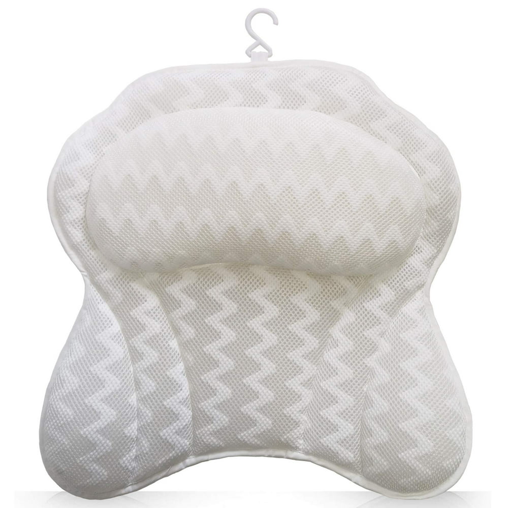 Bath Pillow for Tub, Ergonomic Bath Pillow for Neck, Head & Shoulders
