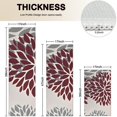 thumbnail image 4 of Red and Gray Floral Pattern Kitchen Rugs Sets Of 3,Kitchen Runner Rugs Non Skid Washable,Decorative Kitchen Floor Mats for Kitchen,Sink,Laundry,17"x30"+ 17"x47" + 17"x59", 4 of 6