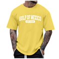 thumbnail image 1 of Camiseta minimalista europea de manga corta con estampado de letras para hombre - Prenda deportiva informal y holgada con cuello redondo, 1 of 4