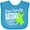 Turquoise, variant on Inktastic Our Family Fights Together Lymphoma Awareness Lime Ribbon Boys or Girls Baby Bib