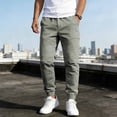thumbnail image 6 of StSilkitty Men's Sweatpants Solid Color Elastic Waist Drawstring Track Pant with Pocket Athletic Gym Workout Joggers, 6 of 9