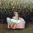 thumbnail image 3 of Keet Bubble Rocking Children's Solid Print Fabric, Foam, Wood Indoor Chair Denim, 3 of 5