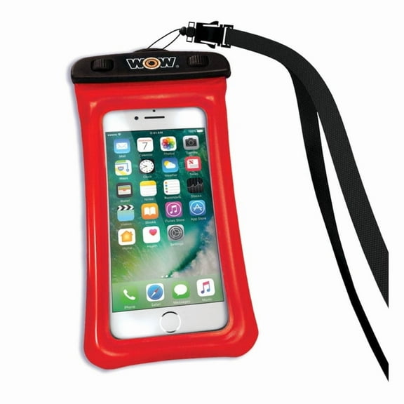 H2O PROOF PHONE HLDR 4"X8" RED