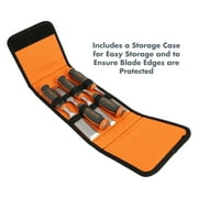 Buck Bros. 74750 5 Piece Comfort Grip Wood Chisel Set