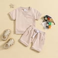 thumbnail image 2 of NIEWTR Toddler Boy Clothes Baby Summer Outfit Short Sleeve T-Shirt Tops Cartoon Print Casual Elastic Shorts 2Pcs Se For 18-24 Months 2t 3t 4t 5t 6t Summer Pjs kids,3-6 Months, 2 of 7