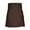 Brown, variant on Turilly Plus Size Shorts for Men Casual Solid Snap Fastener with Pockets Pleated Skirt Short Skirt