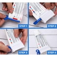 thumbnail image 5 of Paquete de 3 exprimidores de pasta de dientes: exprimidor de tubo rodante y soporte para pasta de dientes, fácil de apretar y organizado para la encimera del baño (multicolor), 5 of 5