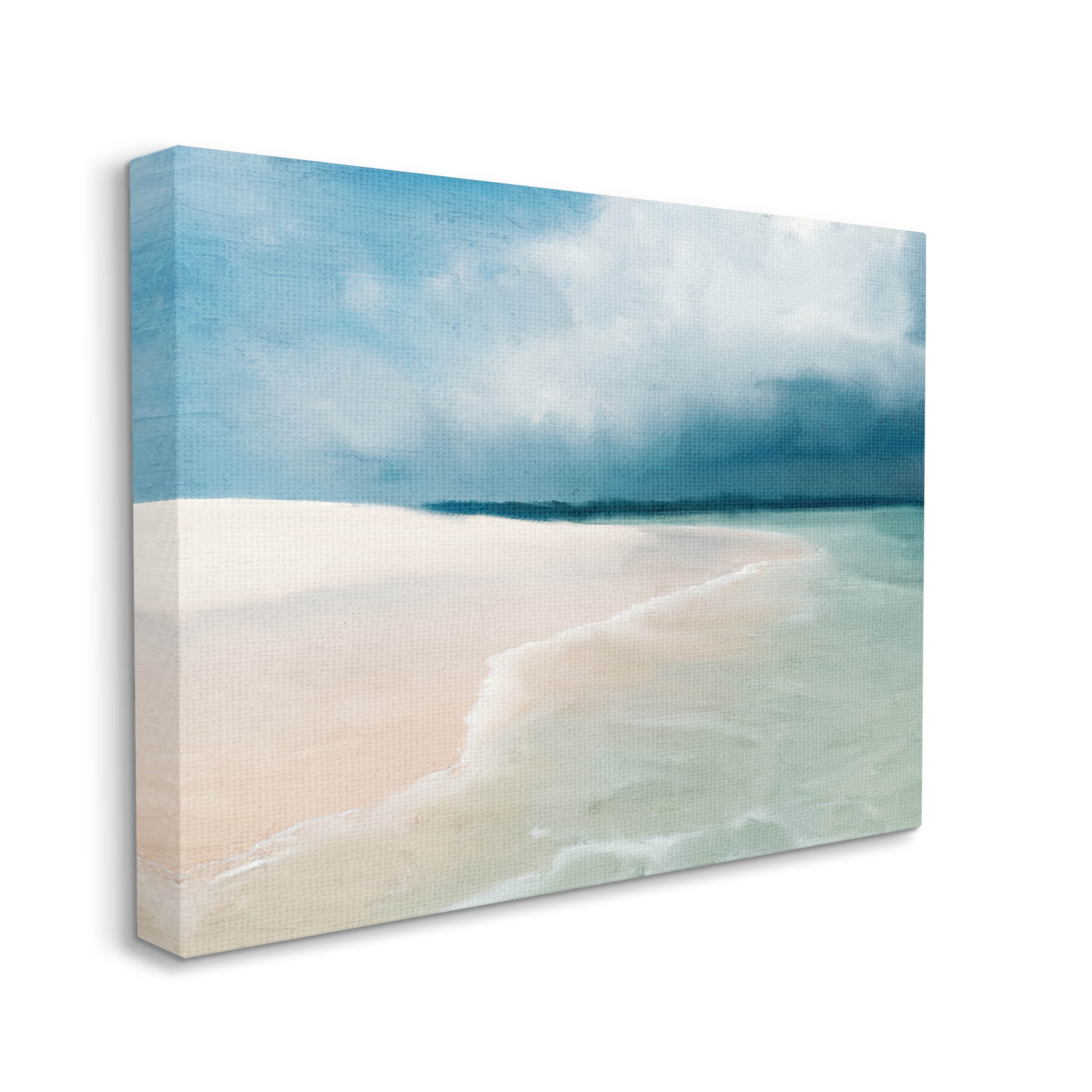 Stupell Industries Tranquil Clear Summer Beach Waves Painting Gallery Wrapped Canvas Print Wall Art, Design by Kim Allen