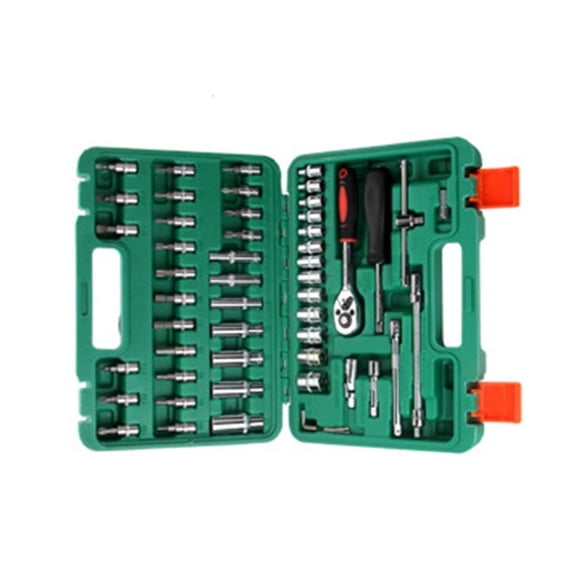 MOMOJIA Ratcheting Socket Wrench Set 1/4Inch Drive Mechanic Tools Kit with Storage Case