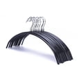 thumbnail image 1 of J.S. Hanger Space-saving Metal Coat Hanger, Black Super Grippy Coating, 10-Pack, 1 of 6