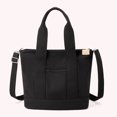 thumbnail image 5 of Bolso De Hombro Bolso de viaje de lona grande informal Cremallera portátil de gran capacidad para ir de compras, 5 of 5