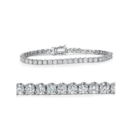 - 4ct Diamond Tennis Bracelet 14K White Gold 7
