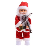 MANNYA Cartoon Electric Santa Claus Funny Music for Play the Violin Interactive Toy