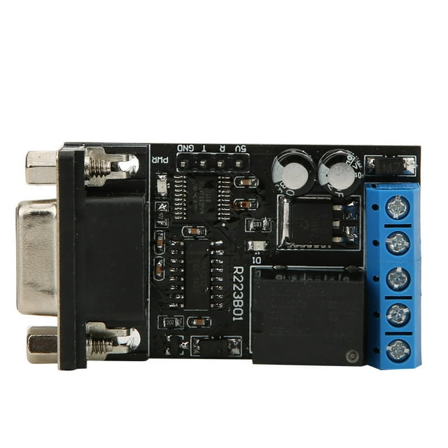 Módulo de relé de retardo RS232, 1 canal, puerto serie, UART, multifuncional, CC 12 V, R223B01