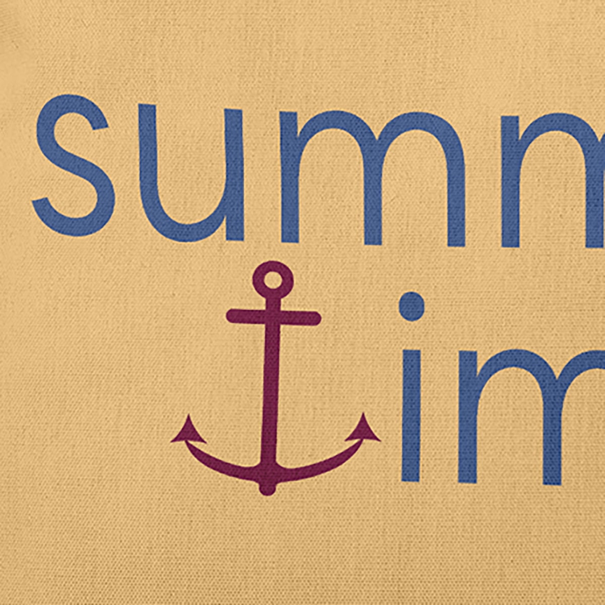 14" x 20" Simply Daisy Summer Time Anchored Indoor/Outdoor Pillow, Nautical Navy Qty 1