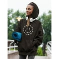 thumbnail image 2 of Smiling Barb Wire Face Hoodie Women -Image by Shutterstock, Female Small, 2 of 4