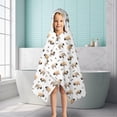 thumbnail image 6 of White Buffalo Pattern Hooded Bath Towel，50"x30" for Ages 3 To 12 Kids, Quick Dry Lightweight Soft Microfiber Hood Beach Towel Cover Up for Kids, 6 of 7