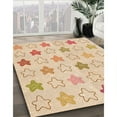 thumbnail image 2 of Ahgly Company Indoor Square Patterned NavajoWhite Gold Area Rugs, 4' Square, 2 of 6
