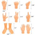 thumbnail image 2 of Finger Puppets ZAKVOOR Tiny Finger Hands, 16 unidades, para espectáculos de marionetas, 2 of 6