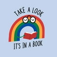 thumbnail image 4 of TeeFury Men’s Graphic T-shirts Rainbow Reader - Book | Reading | Powder Blue | Large, 4 of 6