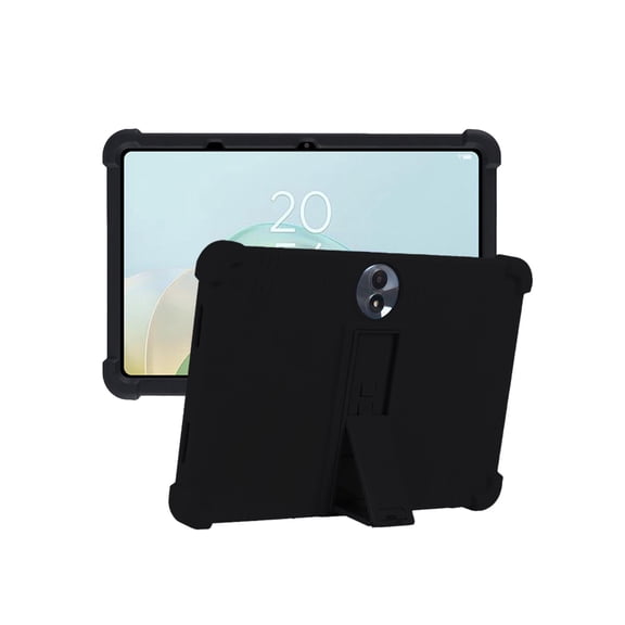 HYRACPO Silicone Case for TCL NXTPAPER 11 Plus 11.5 inch, Soft Flexible Shockproof Protective Tablet Cover, Anti-Scratch & Lightweight Slim Design-Black