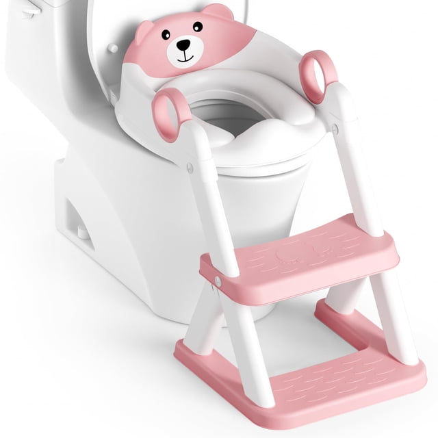 Asiento para ir al baño RABB 1ST Upgrade para niños pequeños, rosa