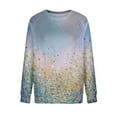 thumbnail image 4 of Puntoco Moda Mujer Manga Larga Cuello Redondo Impreso Sudadera Blusa Pullover top Puntoco Puntoco-6693, 4 of 5