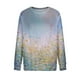 thumbnail image 4 of Pntutb Moda Mujer Manga Larga Cuello Redondo Impreso Sudadera Blusa Pullover top Pntutb Pntutb-6694, 4 of 5