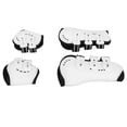 thumbnail image 4 of Botas de tendón de caballo, botas traseras delanteras ajustables que absorben los golpes, botas de menudillo para protección de piernas, color blanco, juego de 4, 4 of 8