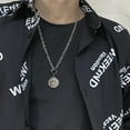 thumbnail image 5 of Stainless Steel Smiley Face Crying Face Necklace for Men Boys Rotatable Cute Smile Pendant, 5 of 5