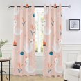 thumbnail image 6 of Coolnut Black Out Curtains for Bedroom Living Room 84 inches Length Swan Grommet Window Curtains Privacy Protect Room Darkening Single Panel Curtain, 6 of 7